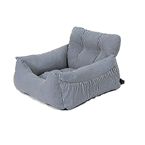 SRKATI Hundetoilette Haustiermatte Hund Autositz Bett Reise Hund Autositz Auto Verwendung Haustier Auto Bettdecke Hundebett(Type B-Blue Stripe) von SRKATI