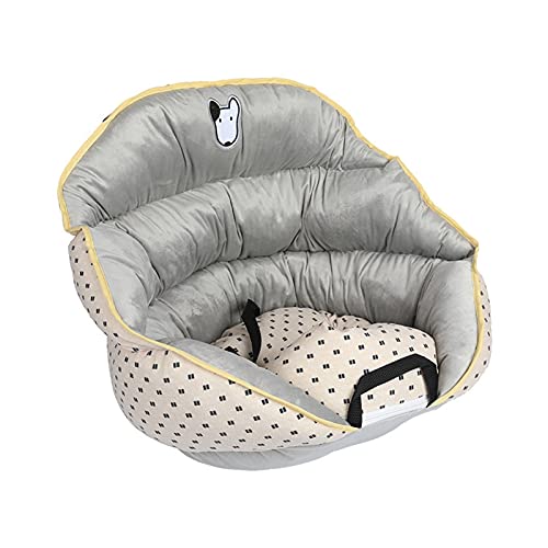 SRKATI Hundetoilette Haustiermatte Hund Autositz Bett Reise Hund Autositz Auto Verwendung Haustier Auto Bettdecke Hundebett(Type E-Beige Spot) von SRKATI