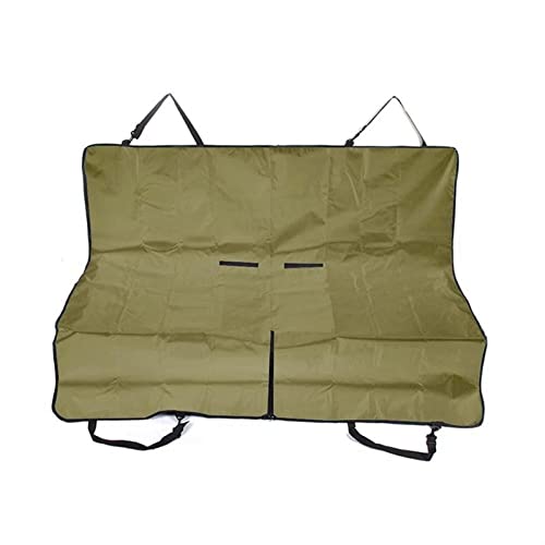 SRKATI Hundetoilette Haustiermatte Hund Autositzbezug Haustier Hund Reisematte Hängematte für Hundewohnwagen Rücksitz Sicherheitsmatte(Army Green) von SRKATI