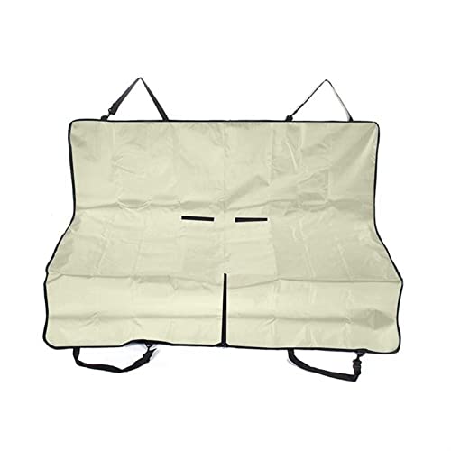 SRKATI Hundetoilette Haustiermatte Hund Autositzbezug Haustier Hund Reisematte Hängematte für Hundewohnwagen Rücksitz Sicherheitsmatte(Cream Color) von SRKATI