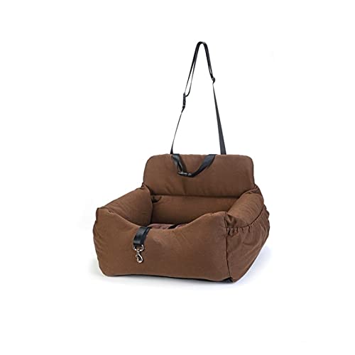 SRKATI Hundetoilette Haustiermatte Hundeautositz Bett Reisen für kleine bis mittelgroße Hunde vorne(Brown) von SRKATI