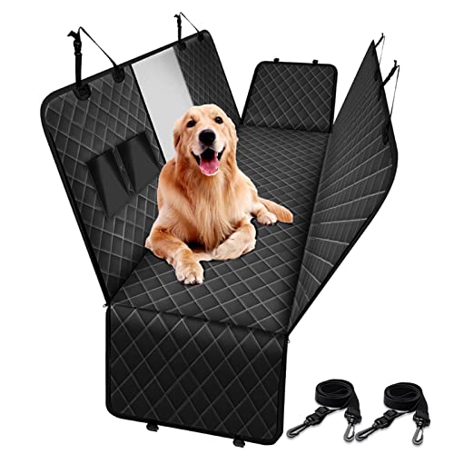 SRKATI Hundetoilette Haustiermatte Hundeautositzbezug für kleine große Hundeträger Haustiertransport Rücksitzschutzpolster(Black) von SRKATI