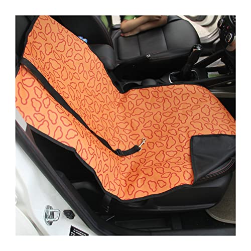 SRKATI Hundetoilette Haustiermatte Pet Carrier Hund Autositzbezug Kissen Federungsmatratze Transport von Hunden(A-Orange Clouds) von SRKATI