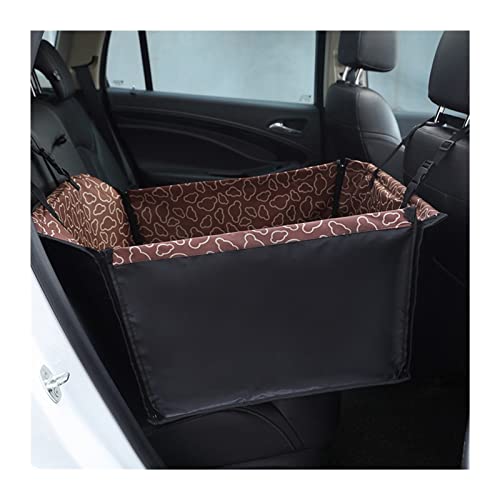 SRKATI Hundetoilette Haustiermatte Pet Carrier Hundeautositzbezug Kissen Federungsmatratze Tragetasche für Hundereisen Autositztasche(A-Coffee Cloud) von SRKATI