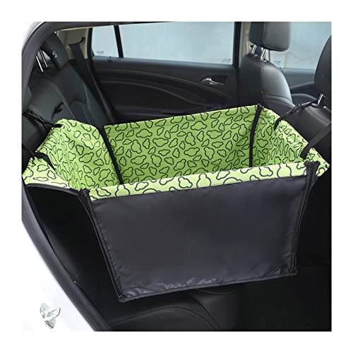 SRKATI Hundetoilette Haustiermatte Pet Carrier Hundeautositzbezug Kissen Federungsmatratze Tragetasche für Hundereisen Autositztasche(A-Green Cloud) von SRKATI