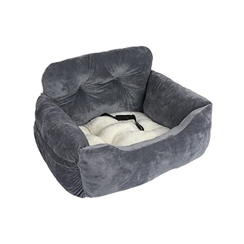 SRKATI Hundetoilette Haustiermatte Pet Travel Auto Sicherheitssitz Pet Carrier Katze Hund Outdoor Travel Hundebett(Type A-Dark Grey) von SRKATI