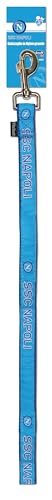 SSC Napoli Hundeleine aus Nylon, offizielles Produkt, SSCN-Logo, Blau (108 x 2,5 cm) von SSC NAPOLI