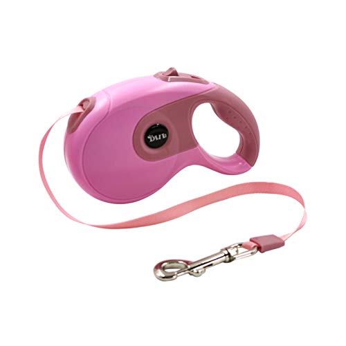 Leine für Hunde Pet Walking Running Leine Seil Long Puppy Dog Leashes Lead-Pink, 5m - Poop Bag Set von SSJIA