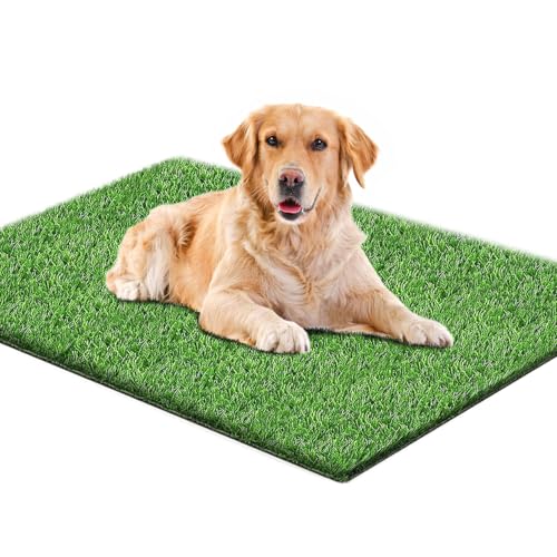 SSRIVER 80*100CM Künstlicher Grasteppich Hunde Rasenteppich für Wiederverwendbare Hundetoiletten Hundetoilette aus Kunstrasen für das Training Ihres Welpen Geeignet für den Innen- und Außenbereich von SSRIVER