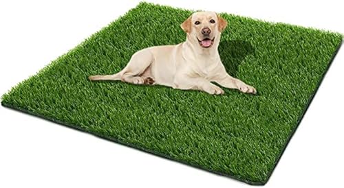 SSRIVER 80*130CM künstlicher Grasteppich Hunde Rasenteppich für Haustiere Wiederverwendbare Hundetoiletten aus Kunstrasen für das Training Ihres Welpen Geeignet für den Innen- und Außenbereich von SSRIVER