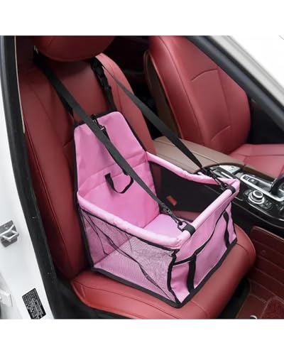 Hundesitz Auto 1 Pc Hund Für Sitzkissen Wasserdicht Verdickte Hund Matte Auto Haustier Matte wasserdichte Auto Für Sitz Auto Haustier Tasche Verstellbarer Hundeautositz(Pink) von SSUYGF