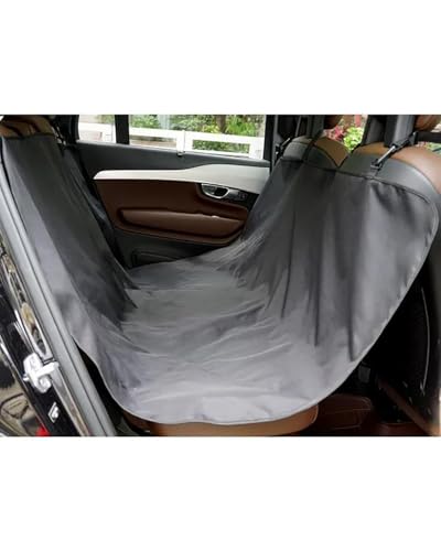 Hundesitz Auto Hundeträger Wasserdicht Hinten Für Hunde Auto Für Sitzbezug Matten Hängematte Reisezubehör Verstellbarer Hundeautositz(Black) von SSUYGF