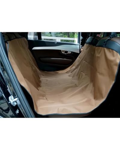 Hundesitz Auto Hundeträger Wasserdicht Hinten Für Hunde Auto Für Sitzbezug Matten Hängematte Reisezubehör Verstellbarer Hundeautositz(Brown) von SSUYGF