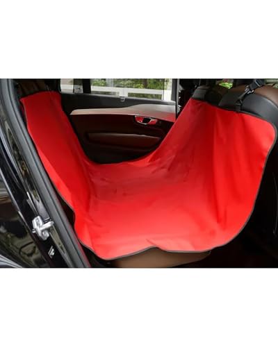 Hundesitz Auto Hundeträger Wasserdicht Hinten Für Hunde Auto Für Sitzbezug Matten Hängematte Reisezubehör Verstellbarer Hundeautositz(Red) von SSUYGF