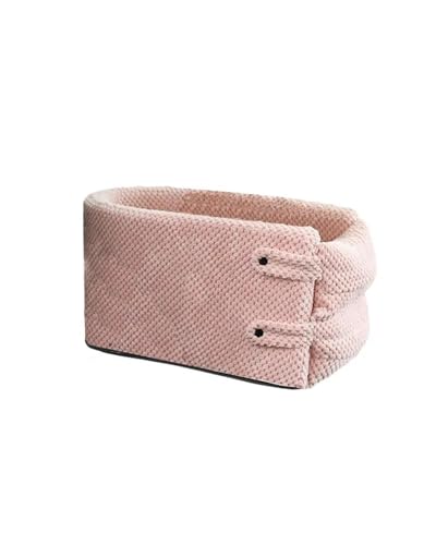 Hundesitz Auto Tragbare Hund Auto Für Sitz Reise Hund Tasche Welpen Auto Für Sitz Hund Transport Tasche rutschfeste Weiche Tragen Haus Haustier Liefert Verstellbarer Hundeautositz(Pink) von SSUYGF