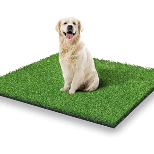 STARROAD-TIM 80*100CM Kunstrasen Outdoor Hundeklo für Zuhause Hundetoilette Wohnung Hundetoilette Balkon Wiederverwendbare Trainingsunterlagen für Hunde Waschbar Haustier-Urinunterlage Rasen Dekoratio von STARROAD-TIM