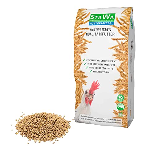 STAWA Hühnerfutter Alleinfutter, 2 mm Pellets, ohne Gentechnik, 25 kg von STAWA