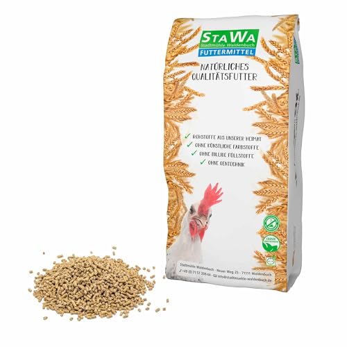 STAWA Hühnerfutter Alleinfutter Pellets mit Kräuter und Kurkuma, 10 kg von STAWA