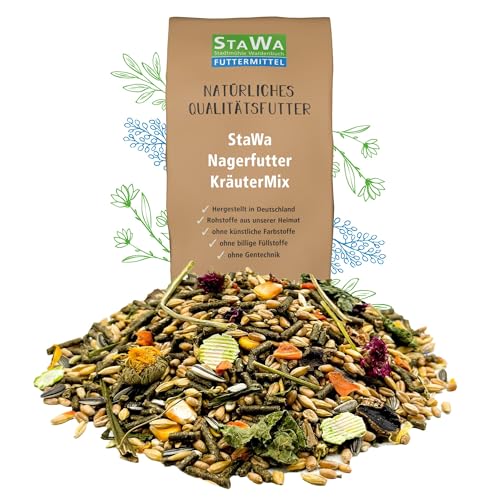 STAWA Nagerfutter Kräuter Mix, ohne Gentechnik, mit 14 Kräutern, 5 kg von STAWA