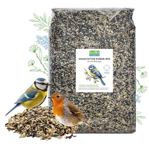 STAWA Power-Mix Streufutter für Wildvögel, ohne Weizen, Vogelfutter, 1 kg von STAWA