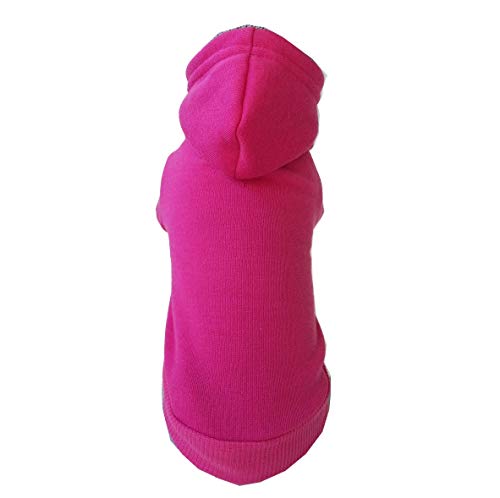 STILHUND Hundehoodie Uni, Hoodie für Hunde, Sweater, Kapuzenpulli Farbe pink, Größe L von STILHUND