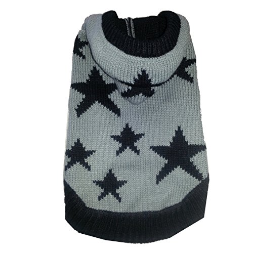 STILHUND Strickhundepullover Star grau Größe L von STILHUND