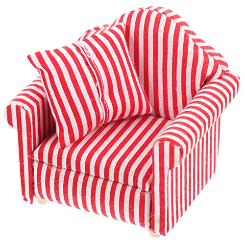 STOBOK 1 Satz Hamster Sofa Spielzeug Miniatursofa Für Den Haushalt Loveseat-liegesofa Tierbett Loveseat-Couch Lustiges Chinchilla-Spielzeug Couchüberwürfe Für Sofa Baumwolle von STOBOK