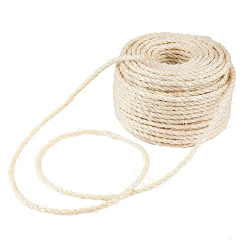 STOBOK DIY Dekoratives Retro Hanfseil Für Katzen Kratzmöbel Naturbelassenes Sisal Seil 3mm Zufällige Farbe Ideal Für Kratzbäume Und Bastelprojekte von STOBOK