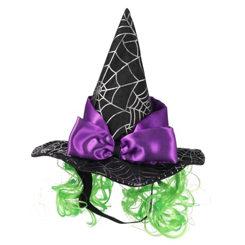 STOBOK Hexenhut Halloween-Cosplay- Hexenmütze Hüte für Hunde Katzen-Zaubererhut Hundezubehör Halloween Haustierhut Verstellbarer Haustierhut Katzenhut Haustier-Cosplay- Black von STOBOK