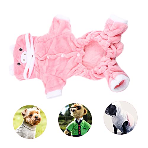 STOBOK Kleidung Für Haustiere Halloween-kostüm Für Katzen Hund Kostüm Kätzchen-Hoodie Warmes Haustierkostüm -Hoodie Kostüm Für Haustier Welpen-Halloween-kostüme Rosa von STOBOK