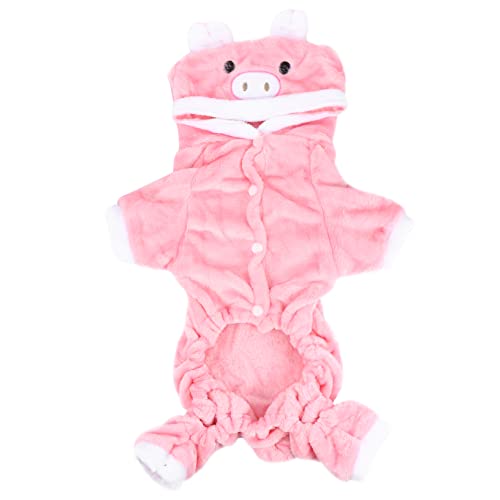 STOBOK Kleidung Für Haustiere Hundearztuniform Haustier-hundekleidung Warmer Haustiermantel Haustierkleidung Warmer Mantel Welpen-Halloween-kostüme Hundepyjama Mittelgroßer Hund Rosa von STOBOK