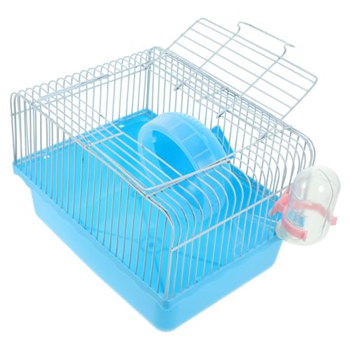 STOBOK Kleintierbedarf Kleintiertransporter Haustierzubehör Vogel Träger Rattenträger Mäusekäfig hamsterkäfig Hamster Spielzeug Hamsterhaus Hamster cage Haustierkäfig Chinchillakäfig Blue von STOBOK