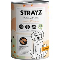 STRAYZ BIO 6 x 400 g - Bio-Pute mit Bio-Kürbis, Bio-Fenchel & Bio-Reis von STRAYZ