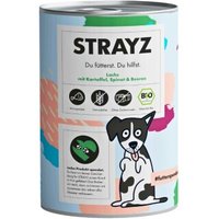 STRAYZ BIO Lachs mit Kartoffel, Spinat & Beeren, 6x400 g von STRAYZ