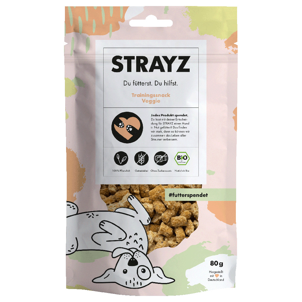 STRAYZ BIO Veggie Snack - Sparpaket: 4 x 80 g von STRAYZ