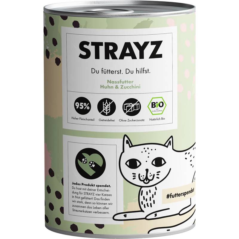 STRAYZ Bio Huhn & Zucchini 6x400g von STRAYZ