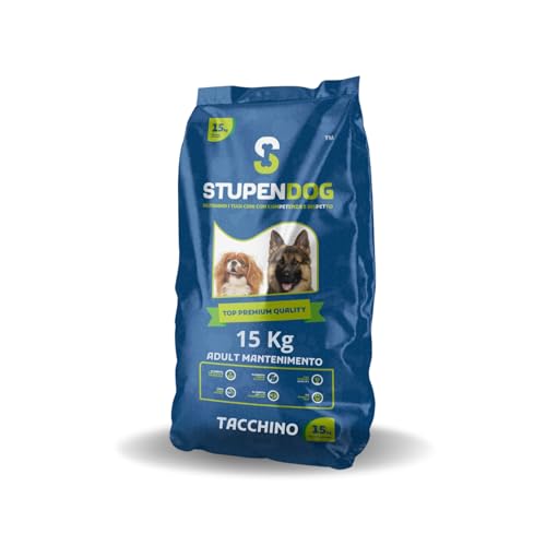 STUPENDOG Kroketten für Hunde, Truthahn, 15 kg, für erwachsene Hunde aller Größen in Erhaltung, Hundefutter von STUPENDOG