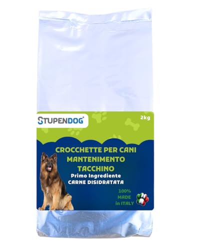 STUPENDOG Kroketten für Hunde, Truthahn, 2 kg, für erwachsene Hunde aller Größen in Erhaltung, Hundefutter von STUPENDOG