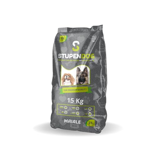 STUPENDOG Schweinefleisch-Hundefutter 15 kg für mittelgroße/große ausgewachsene Hunde in der Pflege – Hundefutter – Hundefutter von STUPENDOG