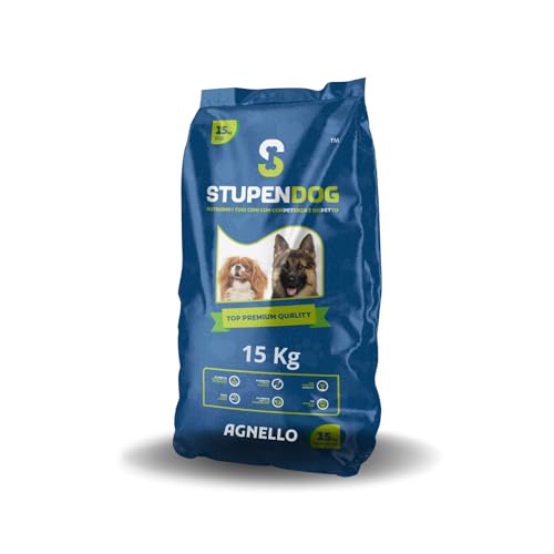 STUPENDOG Top Premium Lamm Hundefutter 15 kg für ausgewachsene Hunde Aller Größen – Pflegehundefutter – Alleinfuttermittel für Fell und empfindliche Haut – Lamm von STUPENDOG