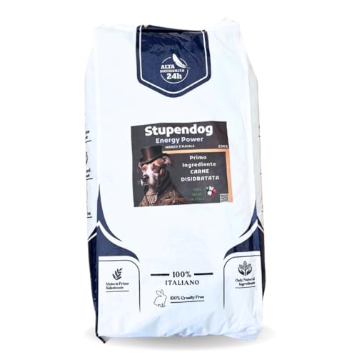 STUPENDOG Trockenfutter für Hunde Energy Power 20 kg, Hundefutter für aktive erwachsene Hunde – Kroketten Rind- und Schweinefleisch von STUPENDOG