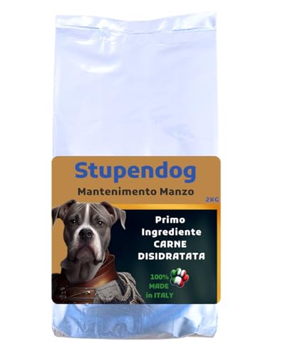 STUPENDOG Trockenfutter für Rinderhunde 2 kg für erwachsene Hunde - Leckerli für Hunde aller Größen - Alleinfuttermittel für Hunde mit Rind - zur Pflege des Hundes von STUPENDOG