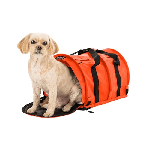 SturdiBag Pro 2.0 Haustier-Tragetasche für Katzen und Hunde, weiche Seiten, Haustier-Tragetasche mit Sicherheitsclips und Sicherheitsgurten, für Autoreisen, XL, Orange von STURDI PRODUCTS