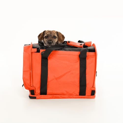 SturdiBag Pro 2.0 Haustier-Tragetasche mit flexibler Höhe für Katzen und Hunde, weiche Seiten, Haustier-Tragetasche mit Sicherheitsclips und Sicherheitsgurten, für Flugzeug- oder Autoreisen, Medium, von STURDI PRODUCTS