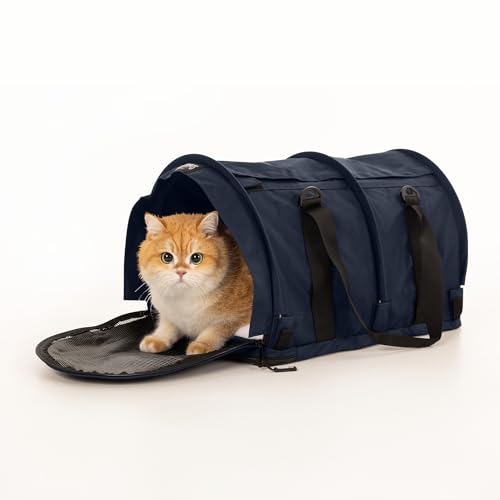 SturdiBag Pro 2.0 Haustier-Tragetasche mit flexibler Höhe für Katzen und Hunde, weiche Seiten, Haustier-Tragetasche mit Sicherheitsclips und Sicherheitsgurten, für Flugzeug- oder Autoreisen, groß, von STURDI PRODUCTS