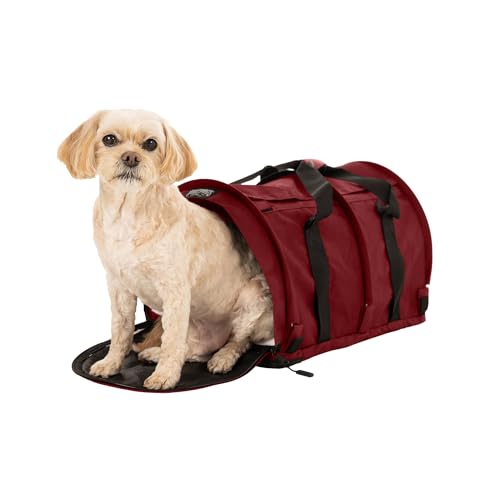 SturdiBag Pro 2.0 Haustier-Tragetasche mit flexibler Höhe für Katzen und Hunde, weiche Seiten, Haustier-Tragetasche mit Sicherheitsclips und Sicherheitsgurten, für Flugzeug- oder Autoreisen, groß, von STURDI PRODUCTS