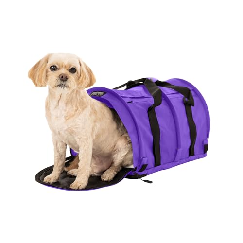 SturdiBag Pro 2.0 Haustier-Tragetasche mit flexibler Höhe für Katzen und Hunde, weiche Seiten, Haustier-Tragetasche mit Sicherheitsclips und Sicherheitsgurten, für Flugzeug- oder Autoreisen, groß, von STURDI PRODUCTS