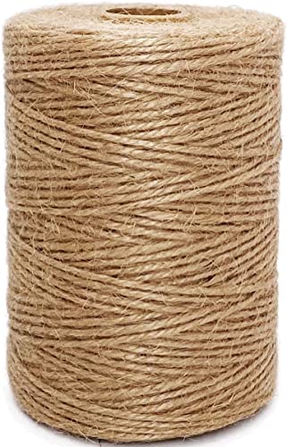 Jute-Schnur 2-3mm Jutegarn Schnur reissfest 100% Natur Jute Kordel Deko Paketschnur Naturfaser Dekoration Verpackung Bindegarn Hanfschnur Spagat Hanfband Juteband Floristik von STVST