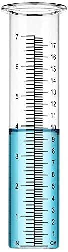 STVST Dostmann Analoger Regenmesser, 47.1006, wetterbeständig, robust, Niederschlagsmesser, transparent, L 82 (86) x B 82 (116) x H 202 mm, Schwarz von STVST