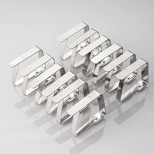 Tischtuchklammern Edelstahl, Tischdeckenklammer Tischabdeckungsklemmen Tischdecke Tischdeckenhalter Clips Tischtuch Clips - Silber von STVST